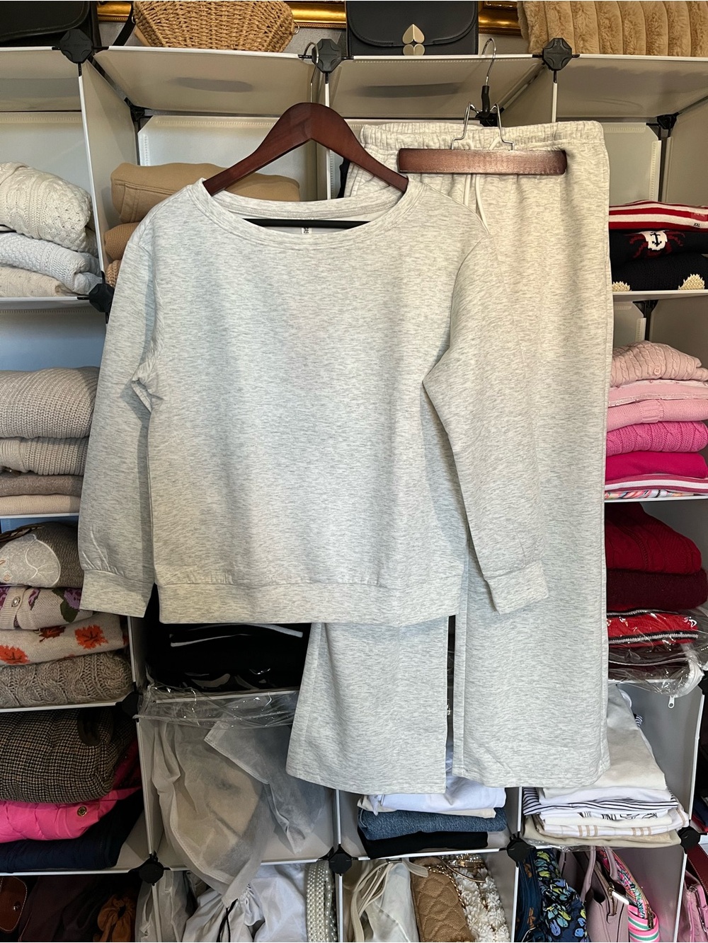 NWT Heather Scuba Knit Lounge Set